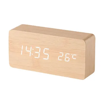 Dual Alarm LED Clock with Wireless Charging and Dimmer for Kitchen, Office, Bathroom