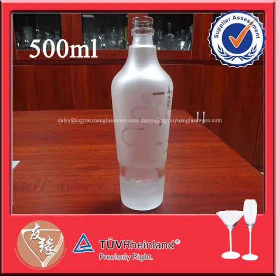 Designed 50cl frost vodka premium glass bottles for gin