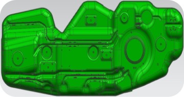 Automotive part fuel tank blowing part