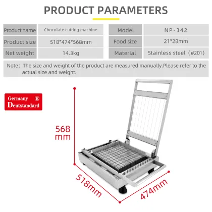 Stainless Steel Guitar Wire Cutter for Homemade Chocolate Bars