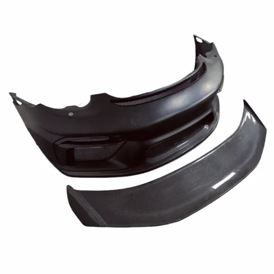 Porsche Cayman 987.2 A Style Carbon Fiber Front Bumper and Rear Spoiler Kit