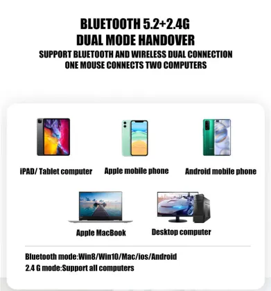 2.4GHz Wireless Optical Mouse for Apple - Plug and Play