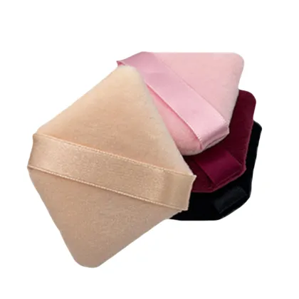 Wholesale Custom Velvet Powder Puff Makeup Cosmetic Sponge Loose Powder Puff Private Label