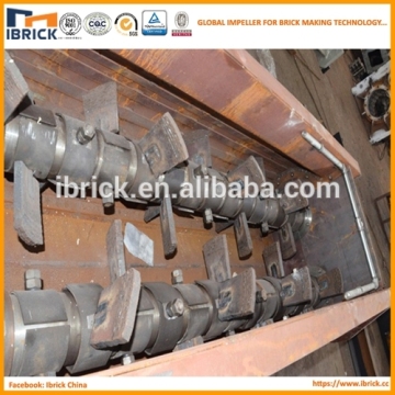 Double shaft mixer clay brick mixing machine