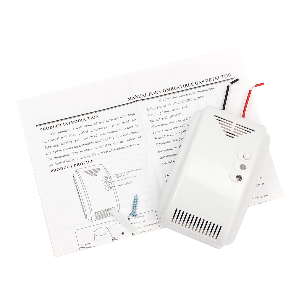 Hot Sale 12V Combustible Gas Leak LPG Natural Gas Detector Propane Alarm for RV Van Boat