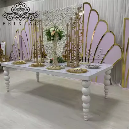 Stainless Steel Wedding Dining Table Furniture