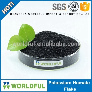 natural leonardite origin potassium humate shiny black flake agriculture products