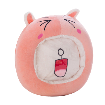 Plush toys cartoon creative transparent visualization winter warm hands can put hot water bags hand warmer