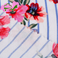 30 ثانية مطبوعة المنسوجة نمط الأزهار رايون النسيج لفستان
