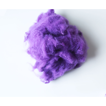 Фиолетовое окрашенное метаарамидное волокно