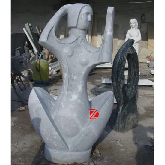 abstract stone lady sculpture