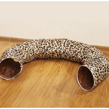 Jouet de lit de tunnel pour chien chat avec coussin