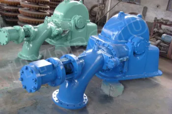 50m - 250m Impulse Turgo Hydro Turbine / Water Turbine For 100kw - 2000kw Hydropower Project