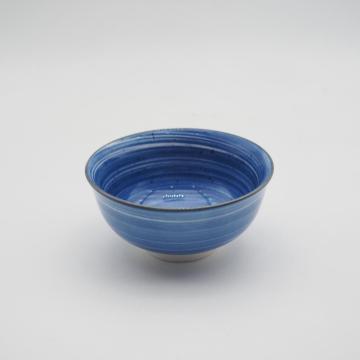 Set de cena de porcelana de cerámica de cerámica azul pintada a mano de lujo
