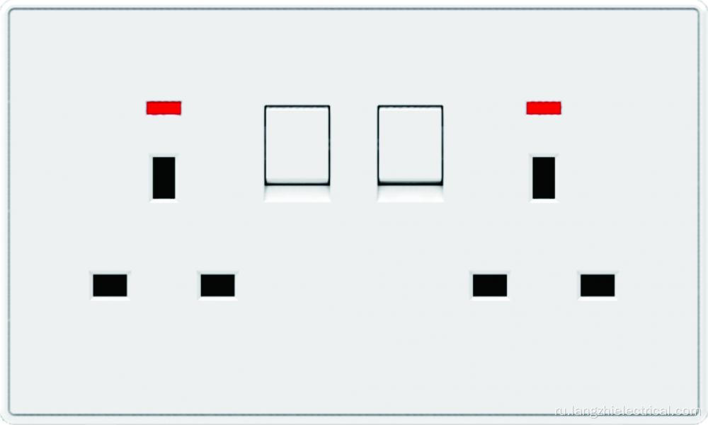 2GANG 13A сокет с выключателем