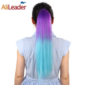 20Inches Silky Straight Ombre Ponytail Clip In Ponytail