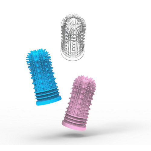 Silicone Dog Doigt dents brosses à dents