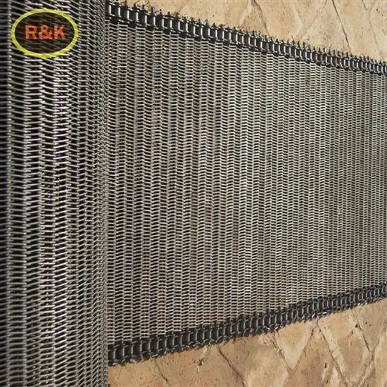 stainless steel chain link mesh conveyor belt