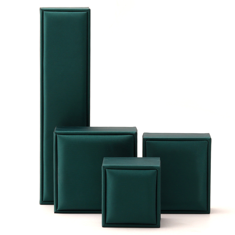 Custom Luxury Green PU Leather Jewelry Box