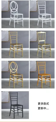 Hot Selling Plastic Resin Tiffany Chiavari Chairs - Ideal for Wedding Rentals and Decorations