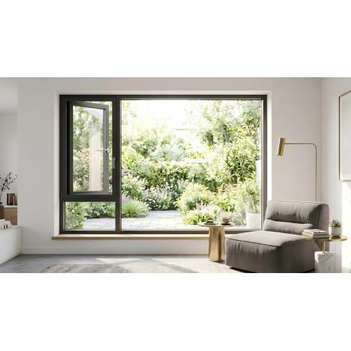 Janela de batente de alumínio de grande resistência de 1,8 mm