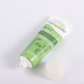 Plastic cosmetic oil foundation tube with sponge applicator