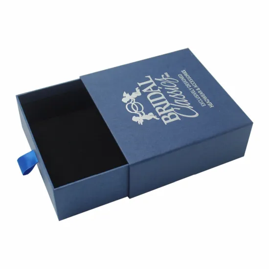 Matte Sliding Drawer Handmade Cardboard Jewelry Gift Boxes