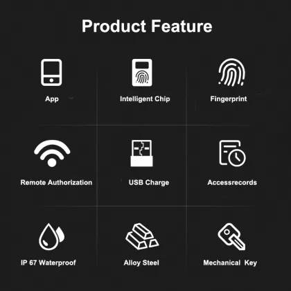 IP67 Waterproof Lock WiFi App Smart Electronic lock