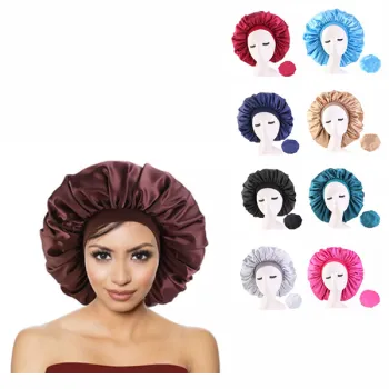 Wholesale Custom Logo Polyester Beauty Hair Salon Washable Night Bonnet