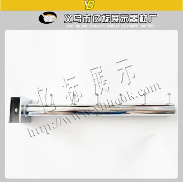 Metal wire curved clothes hanging hook for square tube