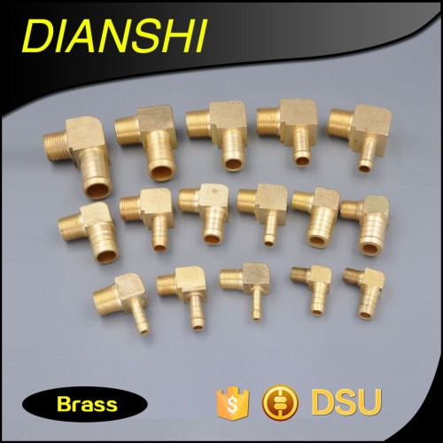 Brass Male Hose Barb Elbow single hose barb male thread brass pipe fittings