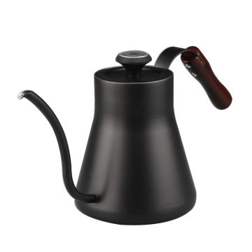 Stainless Steel Hand Drip Kettle with Wooden Handle