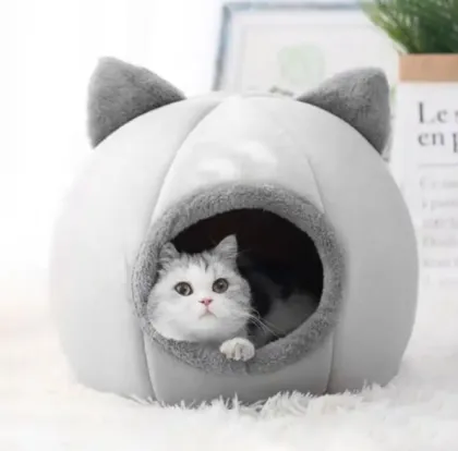 Pet cave products for pets sleep cozy house cats tent accessories niche chat Soft Pet bed