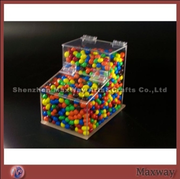 High Transparent Bulk Acrylic Candy/Sweet Bin with Cover