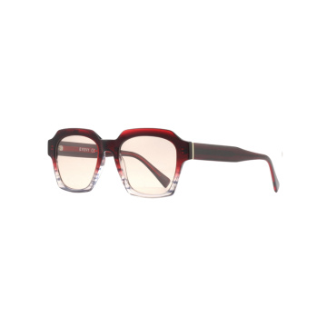 Modedesigner Square UV400 Acetat polarisierte Sonnenbrille