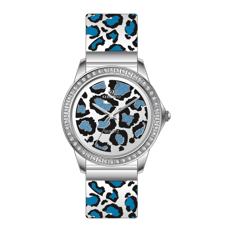 Orologio in pelle vintage maschile glitter spot