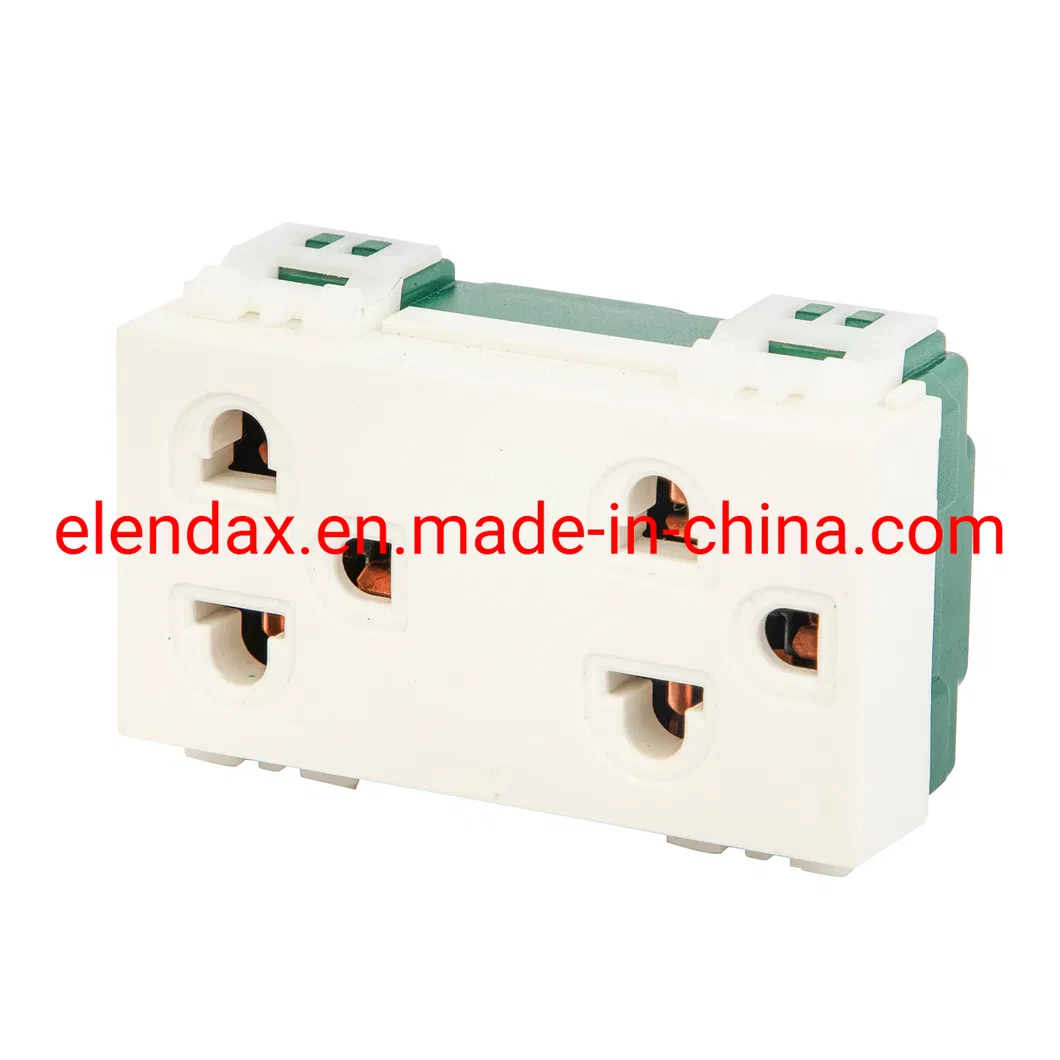 Производитель Вэньчжоу ПК Электрические розетки 16А на две группы, американская настенная розетка, США