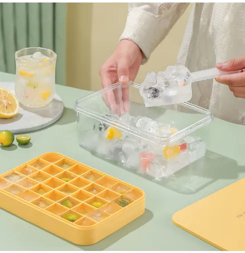 Silicone Ice Block Tray With Lid