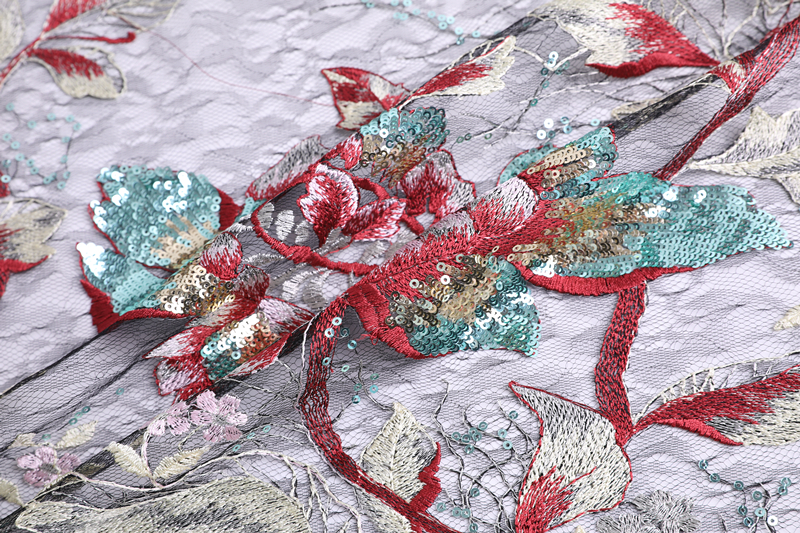Multicolor Sequin Embroidery