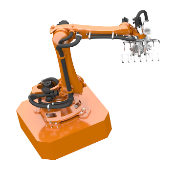Kuka Manipulator Robot Arm Palletizer Machine AGV Carton Load Automation