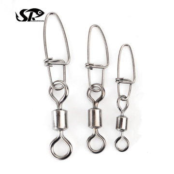 High Quality Stainless Steel Rolling Swivel with Insurance Snap - SUPERIORFISHING 4/0-14#