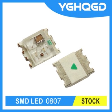 tailles LED SMD 0807 RVB rapide flash