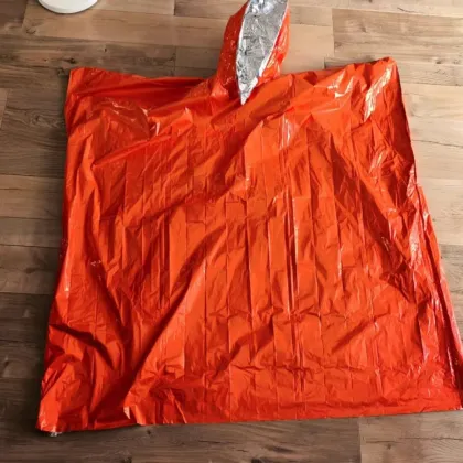 Outdoor Camping Survival Raincoat Emergency Blanket