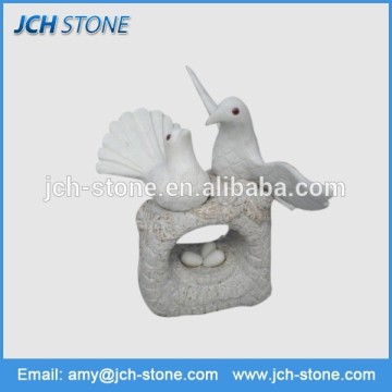 China supply beautiful small bird granite garden decoration statues