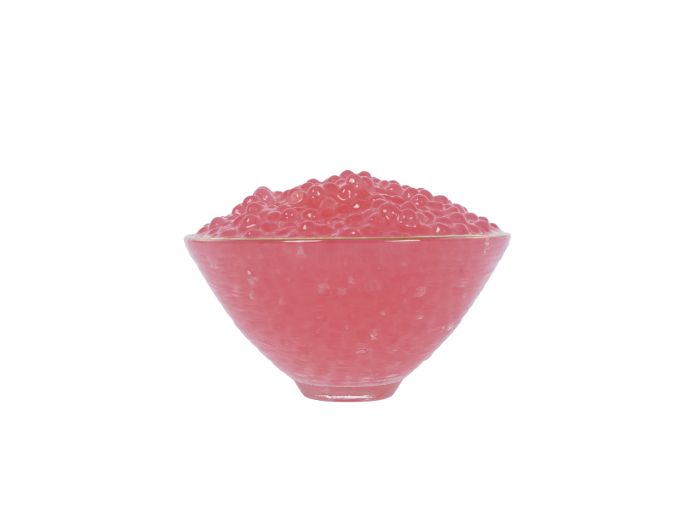 Délicieux mini bulle rose boba