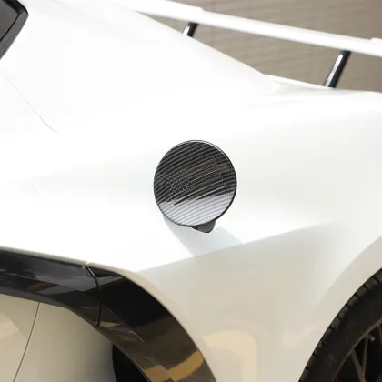 20-23 Corvette C8 Rear Triangle Shutter ABS Carbon Fiber 2-Piece Set (Manual Convertible Version)