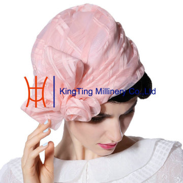 100% Organza Wedding Hats ODM Women Hats Sale Accept Small Order