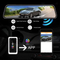 12 بوصة HDR WDR Car DVR Mirror Dash Cam