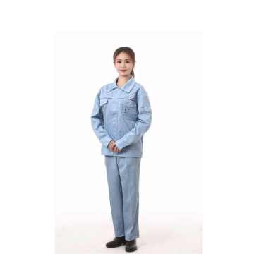 Blaue Uniform mit langen Ärmeln für den Frühling Herbst