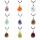 Teardrop Stone Pendant Crystal water drop resin healing quartz gem Fashion Pendant Necklace charm men and women